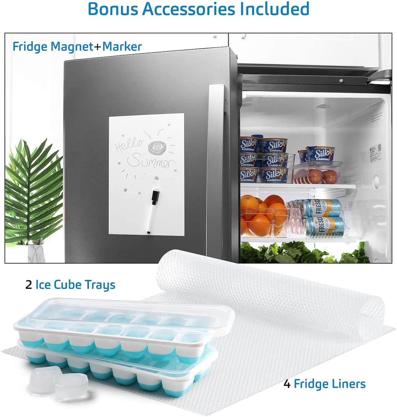 16Pcs Refrigerator Clear Storage Bins for Sale